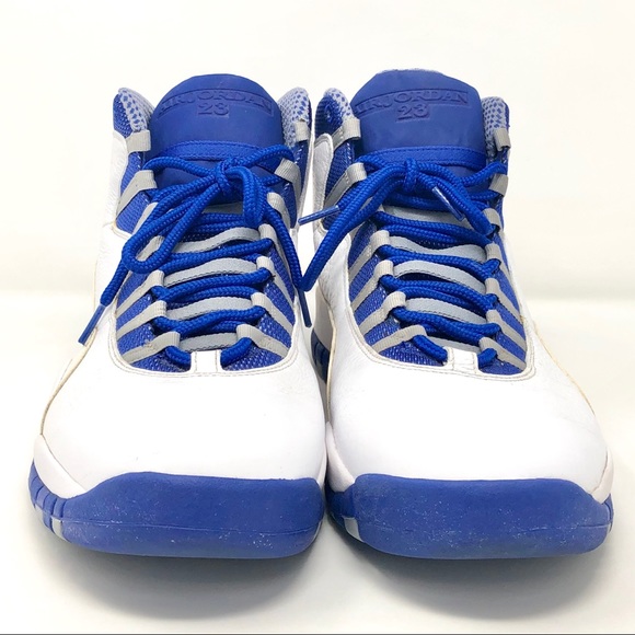 Nike Air Jordan Retro 10 TXT Old Royal 487214-107 - Picture 5 of 8